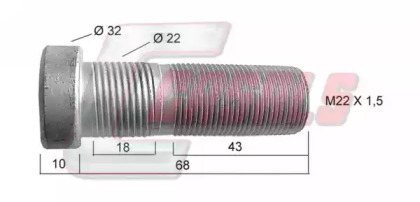 Болт CASALS 21462