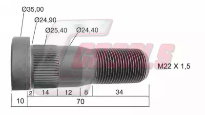 Болт CASALS 21481