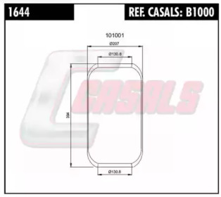 Баллон пневматической рессоры CASALS B1000