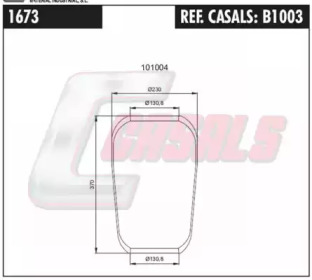 Баллон пневматической рессоры CASALS B1003