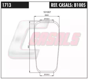 Баллон пневматической рессоры CASALS B1005