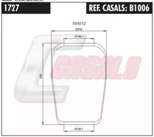 Баллон пневматической рессоры CASALS B1006