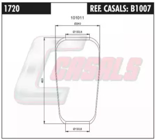 Кожух пневматической рессоры CASALS B1007