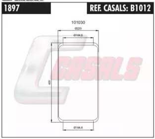 Кожух пневматической рессоры CASALS B1012