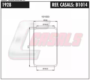 Баллон пневматической рессоры CASALS B1014