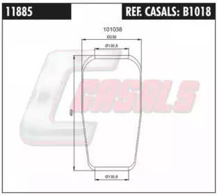 Баллон пневматической рессоры CASALS B1018