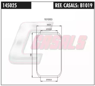 Баллон пневматической рессоры CASALS B1019