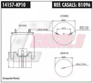 Баллон пневматической рессоры CASALS B1096