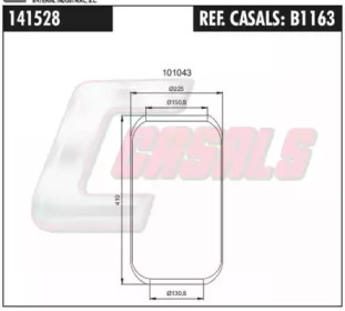 Баллон пневматической рессоры CASALS B1163