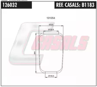 Баллон пневматической рессоры CASALS B1183