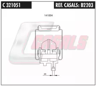 Баллон пневматической рессоры CASALS B2203