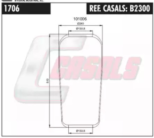 Баллон пневматической рессоры CASALS B2300