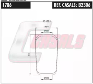 Баллон пневматической рессоры CASALS B2306