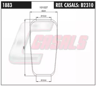 Кожух пневматической рессоры CASALS B2310