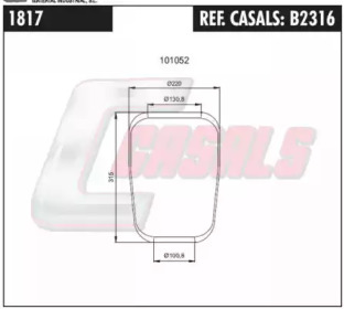 Баллон пневматической рессоры CASALS B2316