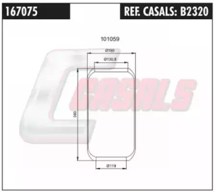 Баллон пневматической рессоры CASALS B2320