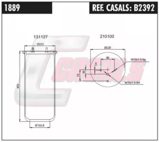 Кожух пневматической рессоры CASALS B2392