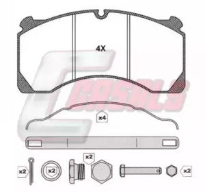 Комплект тормозных колодок CASALS BKM109