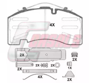 Комплект тормозных колодок CASALS BKM132