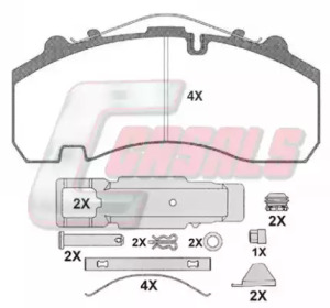Комплект тормозных колодок CASALS BKM133