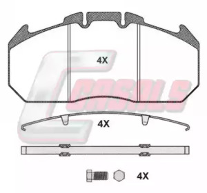 Комплект тормозных колодок CASALS BKM1404