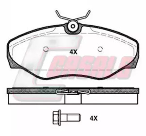 Комплект тормозных колодок CASALS BKM1515