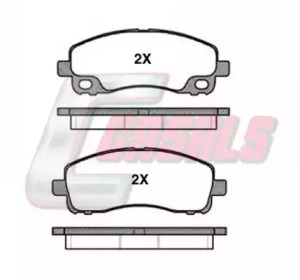 Комплект тормозных колодок CASALS BKM238