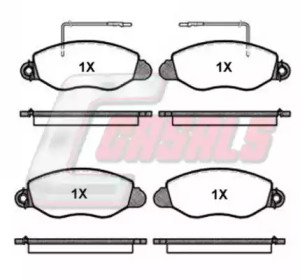Комплект тормозных колодок CASALS BKM432