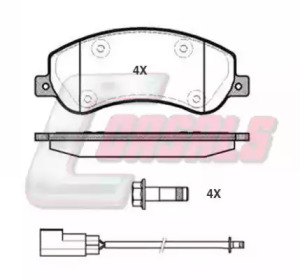 Комплект тормозных колодок CASALS BKM484