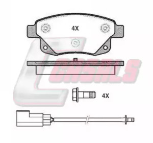 Комплект тормозных колодок CASALS BKM486