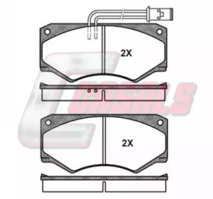 Комплект тормозных колодок CASALS BKM516