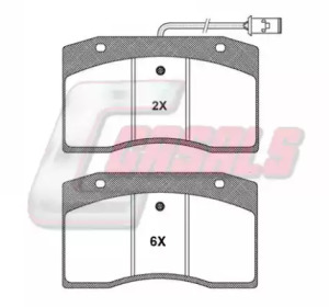 Комплект тормозных колодок CASALS BKM801
