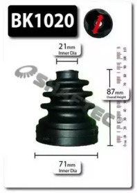 Комплект пылника, приводной вал SHAFTEC BK1020