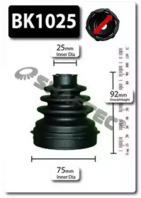 Комплект пыльника SHAFTEC BK1025