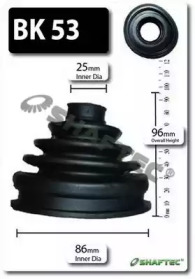 Комплект пылника, приводной вал SHAFTEC BK53