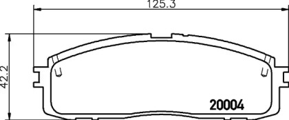 Комплект тормозных колодок HELLA PAGID 8DB 355 028-941