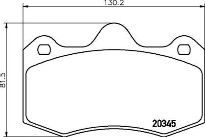 Комплект тормозных колодок HELLA PAGID 8DB 355 020-381