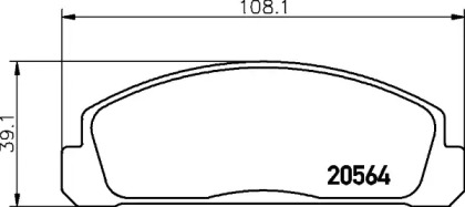 Комплект тормозных колодок HELLA PAGID 8DB 355 007-211