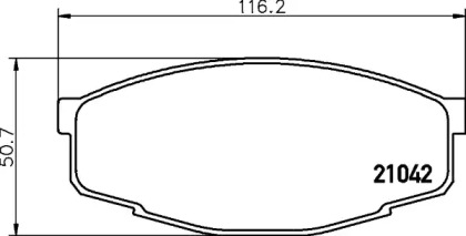 Комплект тормозных колодок, дисковый тормоз HELLA PAGID 8DB 355 029-241