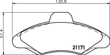 Комплект тормозных колодок HELLA PAGID 8DB 355 019-041