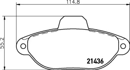 Комплект тормозных колодок HELLA PAGID 8DB 355 019-151