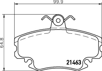 Комплект тормозных колодок, дисковый тормоз HELLA PAGID 8DB 355 018-131