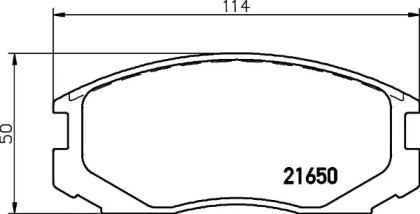 Комплект тормозных колодок HELLA PAGID 8DB 355 027-121