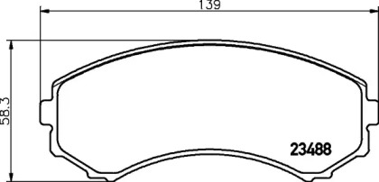 Комплект тормозных колодок HELLA PAGID 8DB 355 024-101