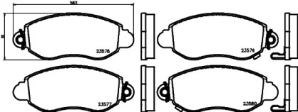 Комплект тормозных колодок HELLA PAGID 8DB 355 019-361