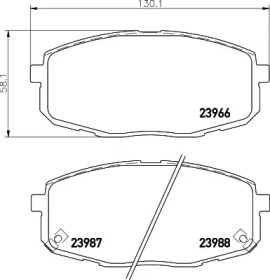 Комплект тормозных колодок HELLA PAGID 8DB 355 024-251