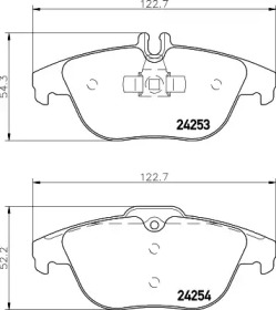 Комплект тормозных колодок HELLA PAGID 8DB 355 026-181