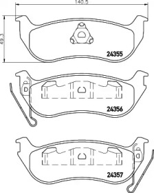 Комплект тормозных колодок HELLA PAGID 8DB 355 020-631