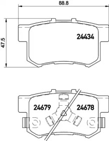 Комплект тормозных колодок HELLA PAGID 8DB 355 020-021