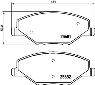 Комплект тормозных колодок HELLA PAGID 8DB 355 020-521